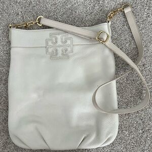 Tory Burch White Leather Crossbody Bag